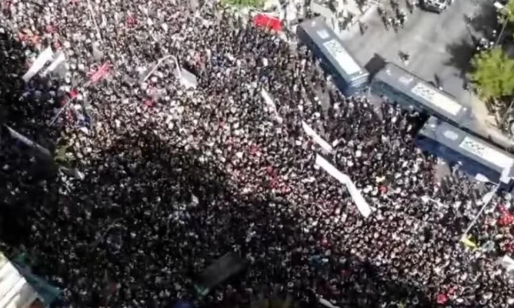 Δίκη Χρυσής Αυγής: Βίντεο με drone από τα επεισόδια δημοσιεύει η ΕΛ.ΑΣ.